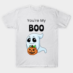 You Are My Boo - "You're My Boo" Spooky Ghost Design T-Shirt